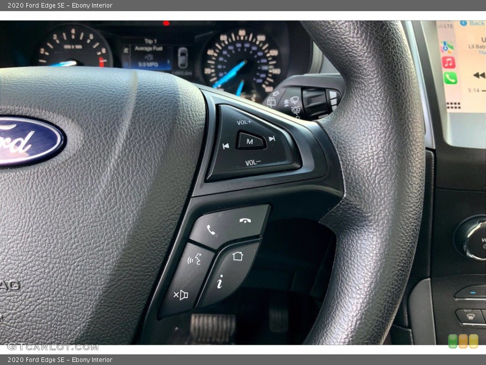 Ebony Interior Steering Wheel for the 2020 Ford Edge SE #143339261