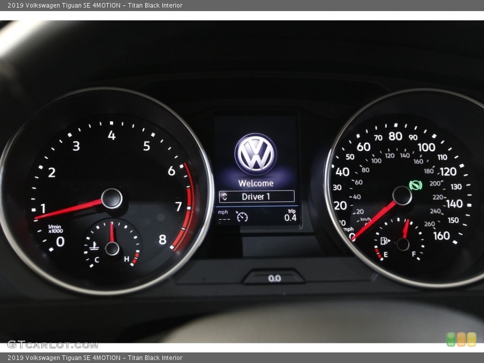 Titan Black Interior Gauges for the 2019 Volkswagen Tiguan SE 4MOTION #143341150
