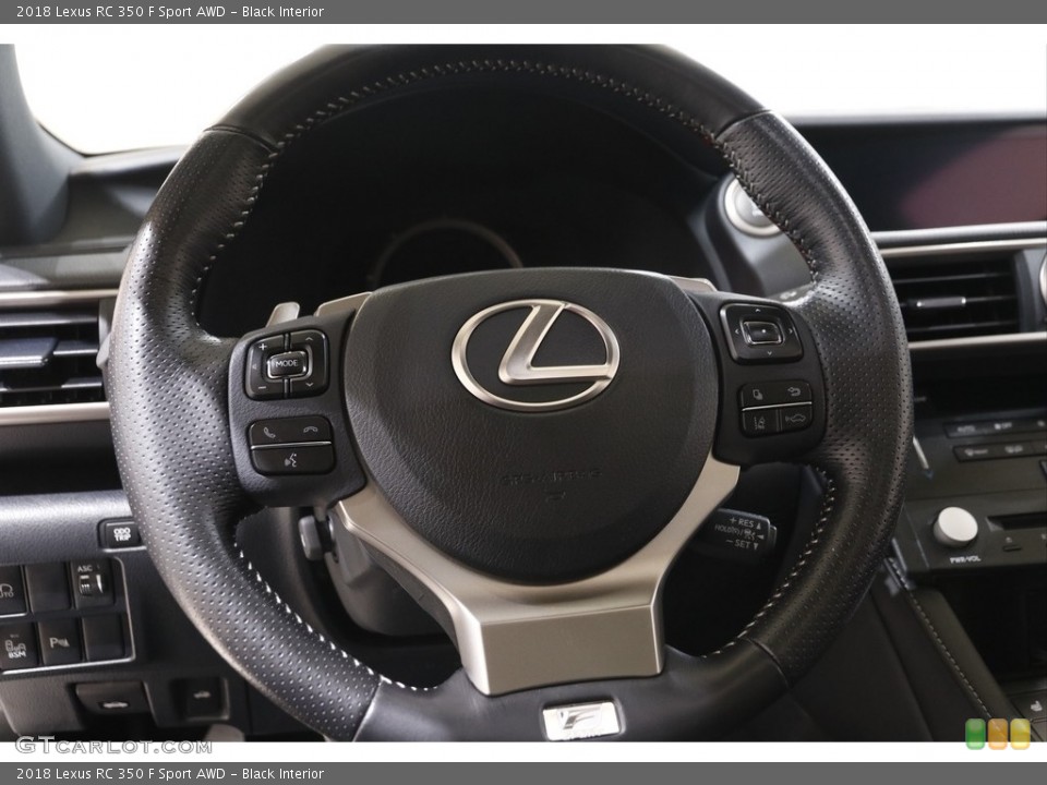 Black Interior Steering Wheel for the 2018 Lexus RC 350 F Sport AWD #143341585