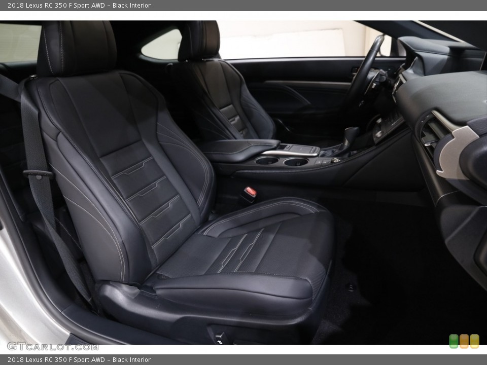 Black 2018 Lexus RC Interiors