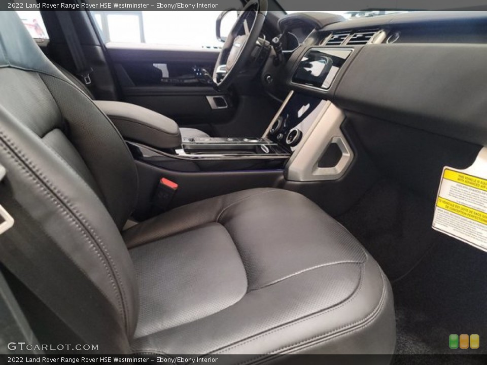 Ebony/Ebony Interior Front Seat for the 2022 Land Rover Range Rover HSE Westminster #143342089