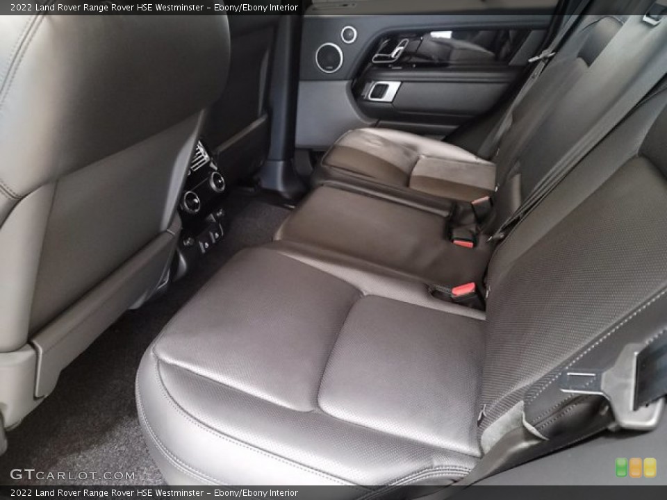 Ebony/Ebony Interior Rear Seat for the 2022 Land Rover Range Rover HSE Westminster #143342113