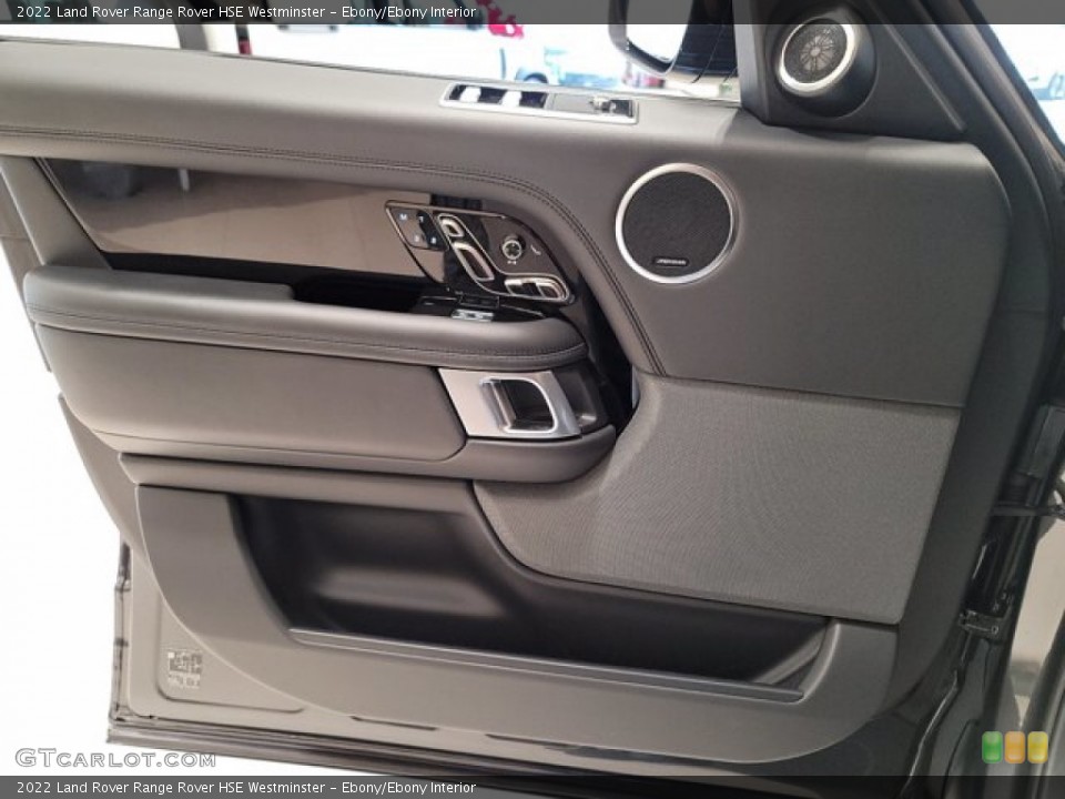 Ebony/Ebony Interior Door Panel for the 2022 Land Rover Range Rover HSE Westminster #143342221