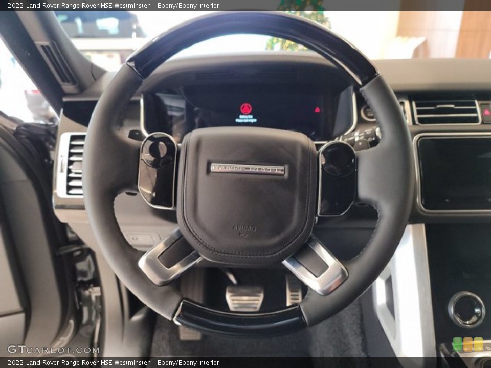 Ebony/Ebony Interior Steering Wheel for the 2022 Land Rover Range Rover HSE Westminster #143342263