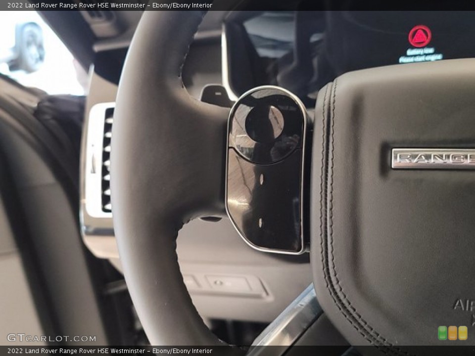 Ebony/Ebony Interior Steering Wheel for the 2022 Land Rover Range Rover HSE Westminster #143342278