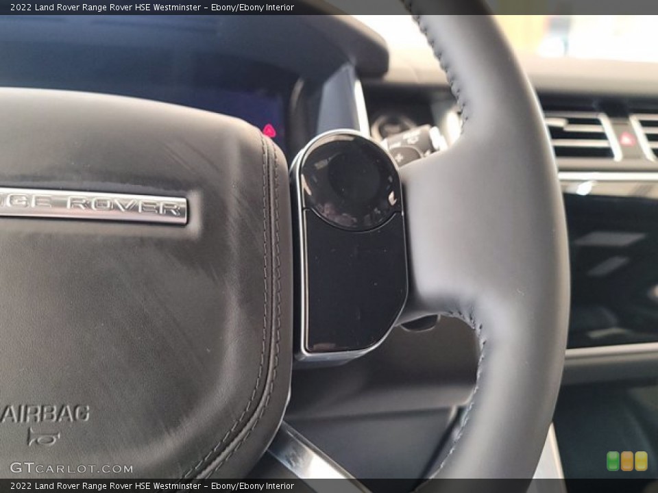 Ebony/Ebony Interior Steering Wheel for the 2022 Land Rover Range Rover HSE Westminster #143342293