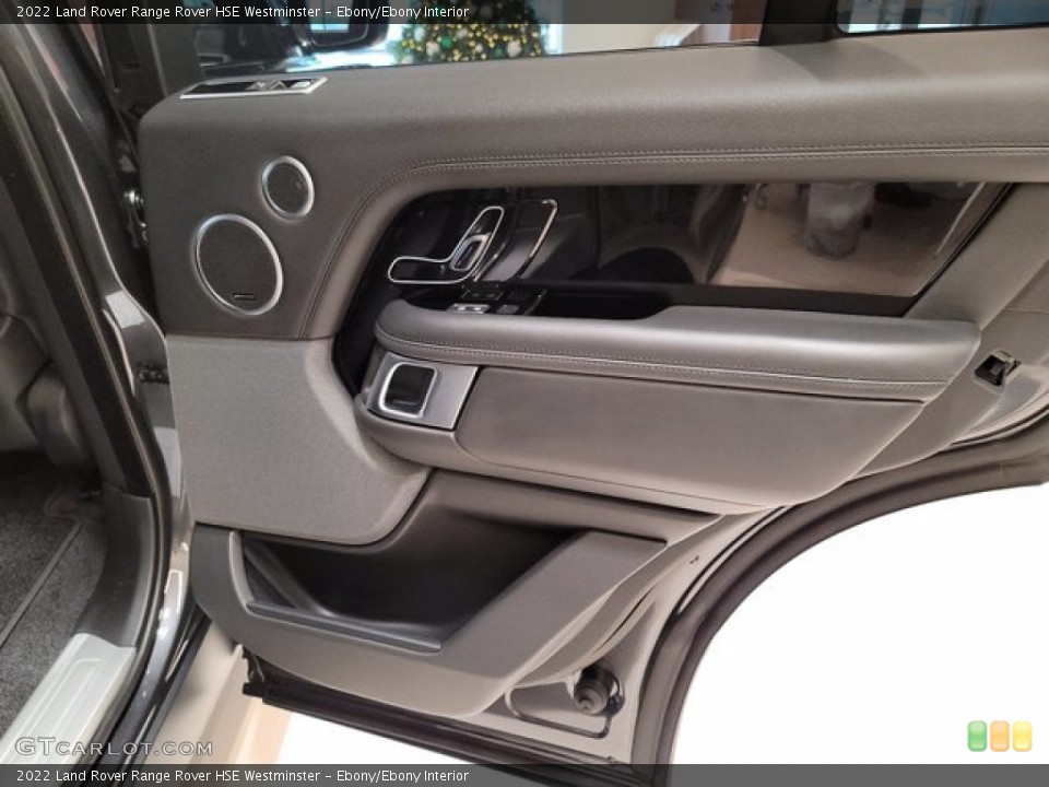 Ebony/Ebony Interior Door Panel for the 2022 Land Rover Range Rover HSE Westminster #143342413