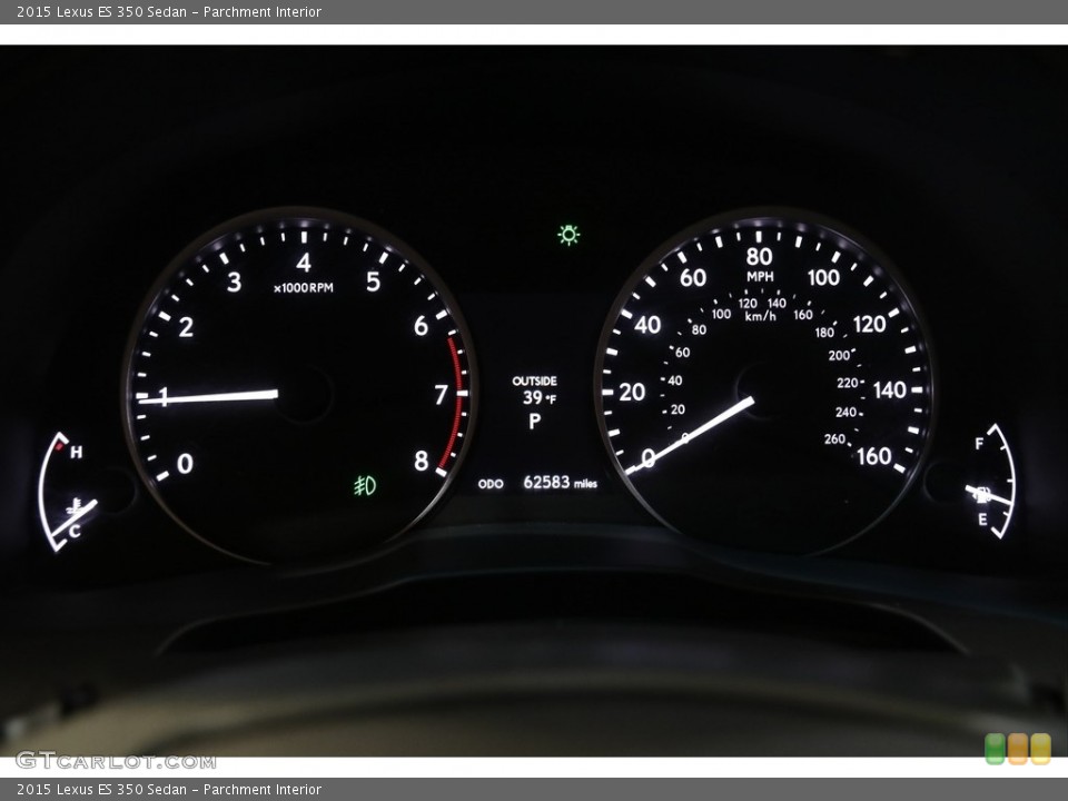 Parchment Interior Gauges for the 2015 Lexus ES 350 Sedan #143342599