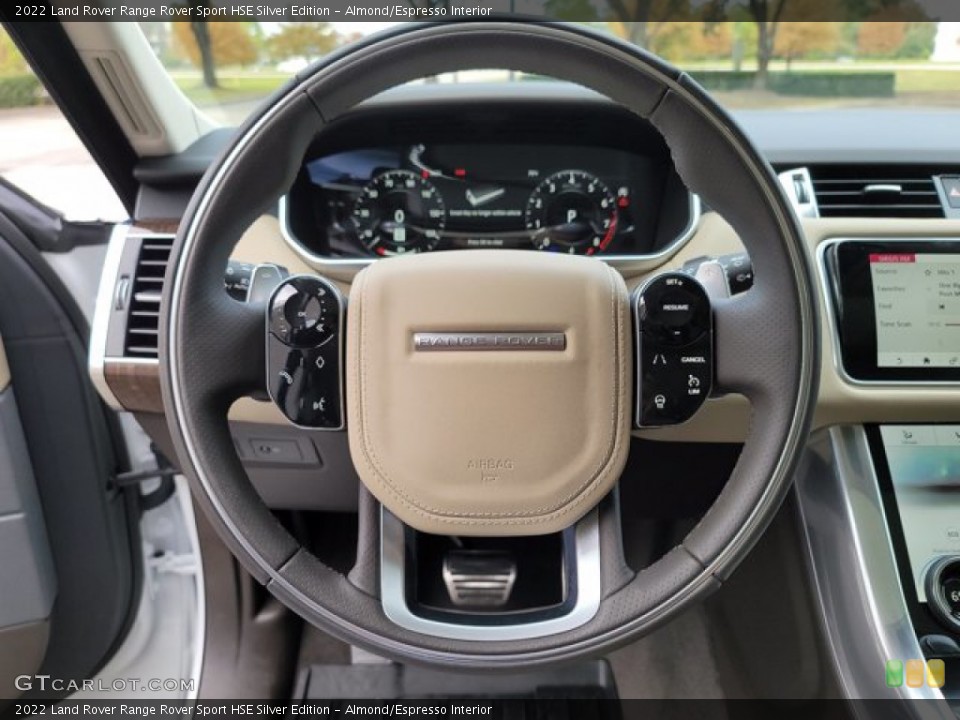 Almond/Espresso Interior Steering Wheel for the 2022 Land Rover Range Rover Sport HSE Silver Edition #143342665