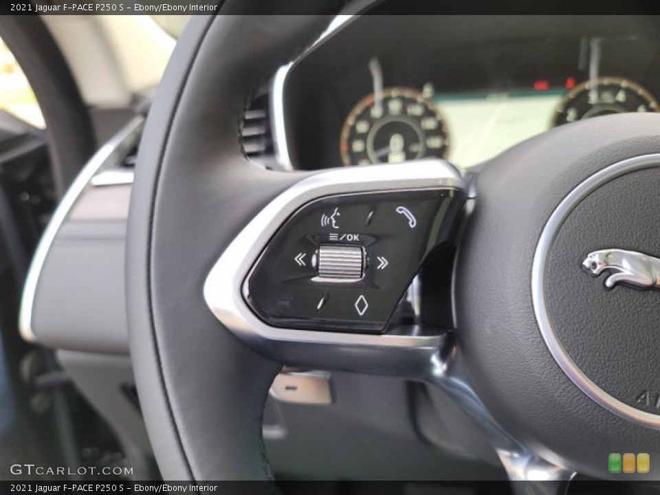 Ebony/Ebony Interior Steering Wheel for the 2021 Jaguar F-PACE P250 S #143343166