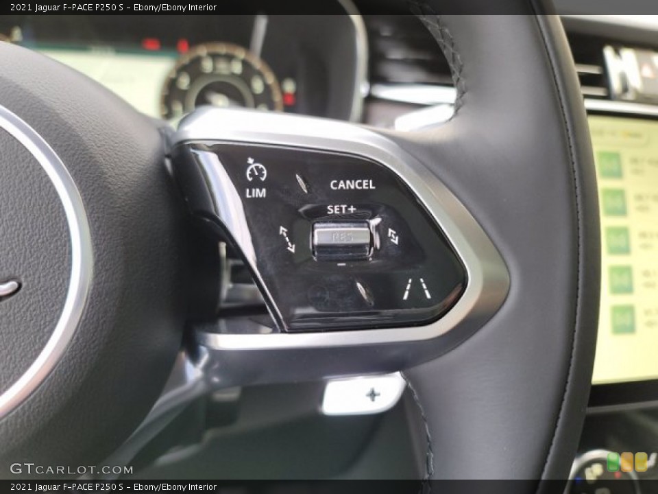 Ebony/Ebony Interior Steering Wheel for the 2021 Jaguar F-PACE P250 S #143343181