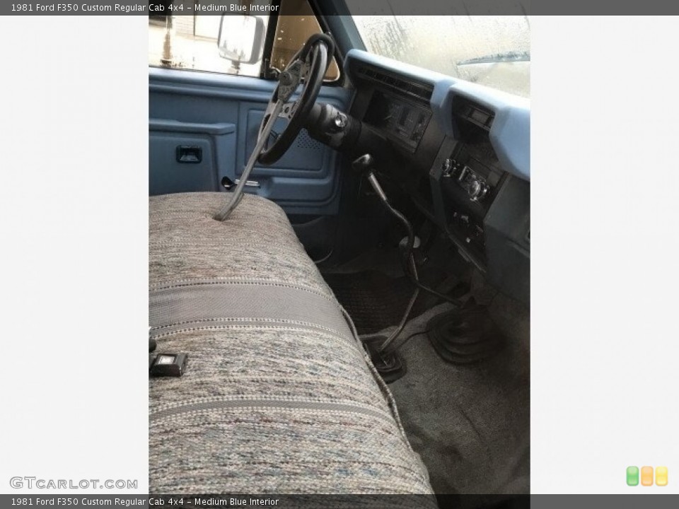 Medium Blue 1981 Ford F350 Interiors