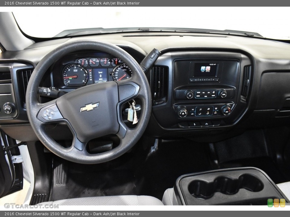 Dark Ash/Jet Black Interior Dashboard for the 2016 Chevrolet Silverado 1500 WT Regular Cab #143343457