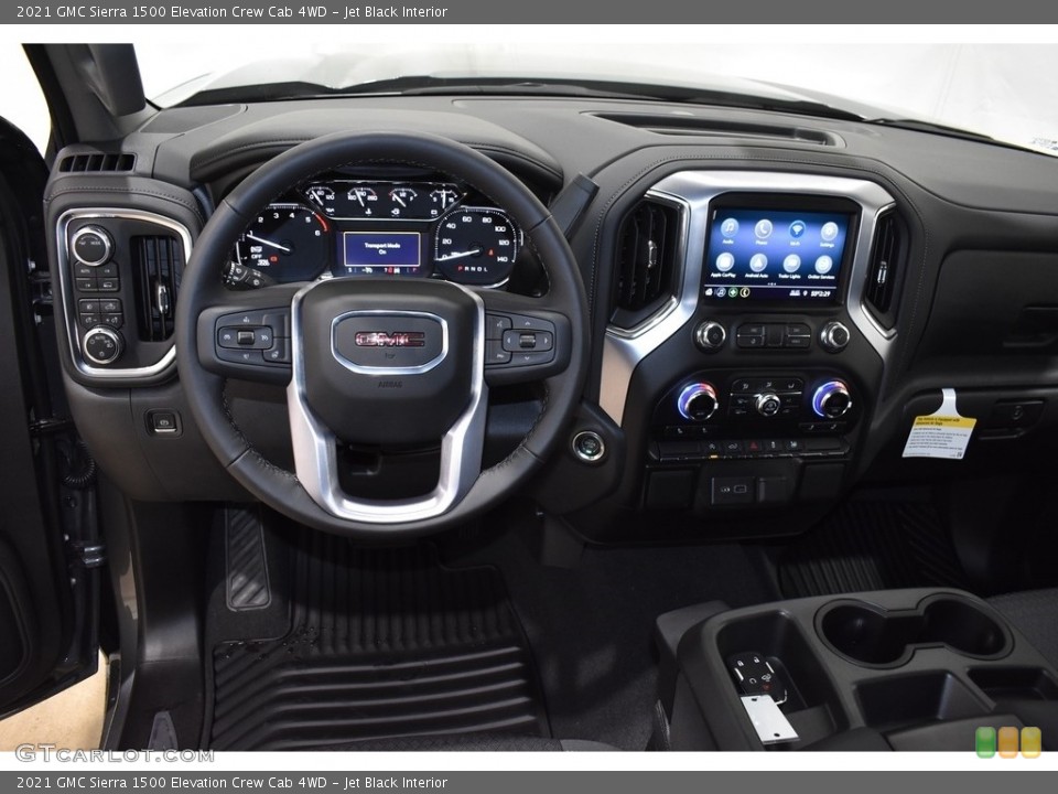 Jet Black Interior Dashboard for the 2021 GMC Sierra 1500 Elevation Crew Cab 4WD #143343961