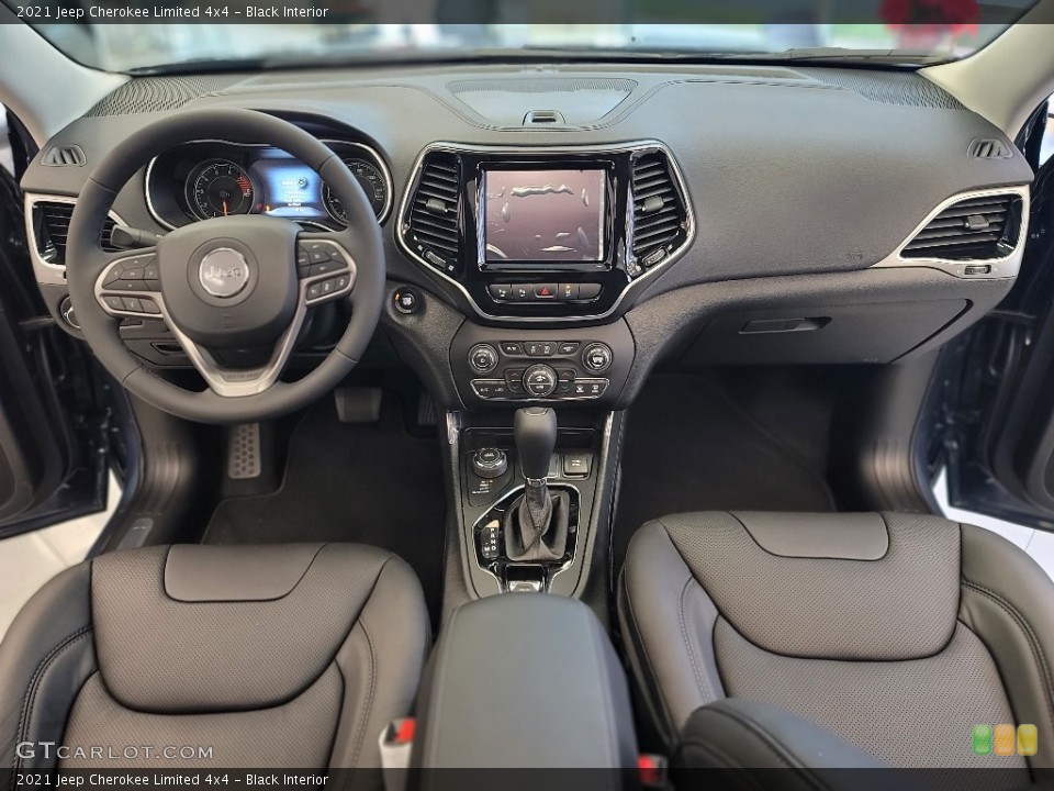 Black Interior Photo for the 2021 Jeep Cherokee Limited 4x4 #143345702