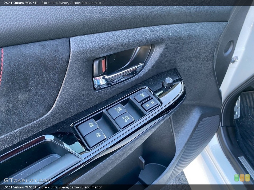 Black Ultra Suede/Carbon Black Interior Controls for the 2021 Subaru WRX STI #143346041