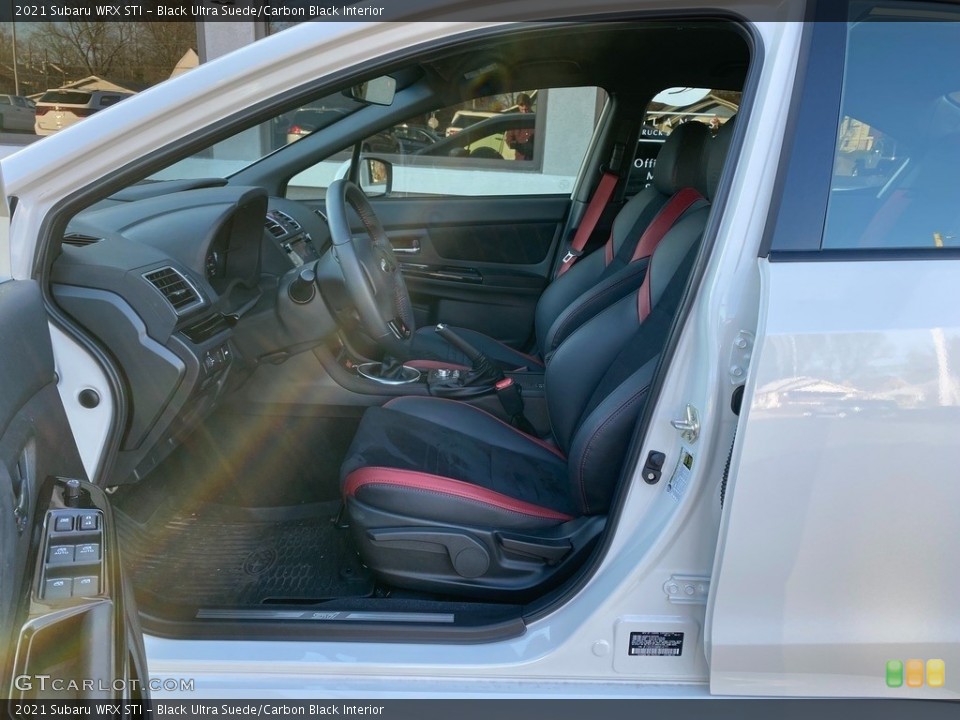 Black Ultra Suede/Carbon Black Interior Front Seat for the 2021 Subaru WRX STI #143346062