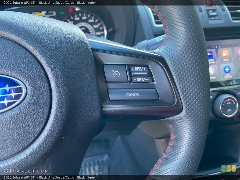 Black Ultra Suede/Carbon Black Interior Steering Wheel for the 2021 Subaru WRX STI #143346161