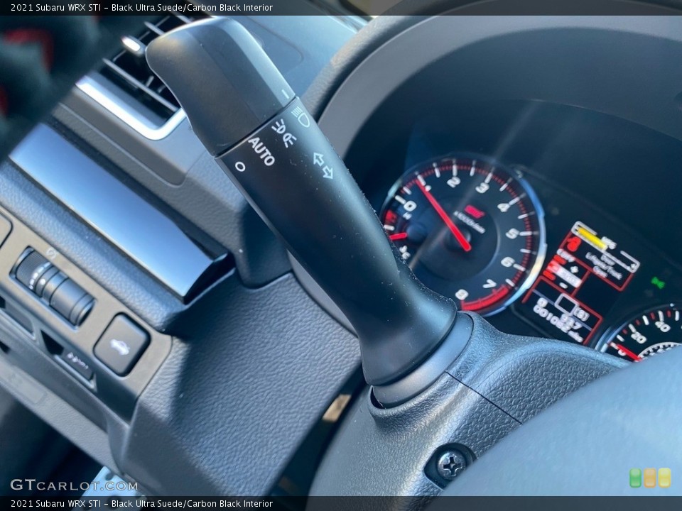 Black Ultra Suede/Carbon Black Interior Controls for the 2021 Subaru WRX STI #143346179