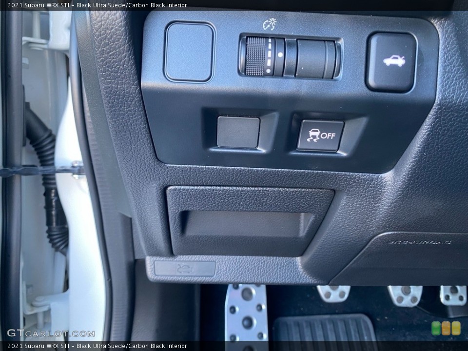 Black Ultra Suede/Carbon Black Interior Controls for the 2021 Subaru WRX STI #143346217