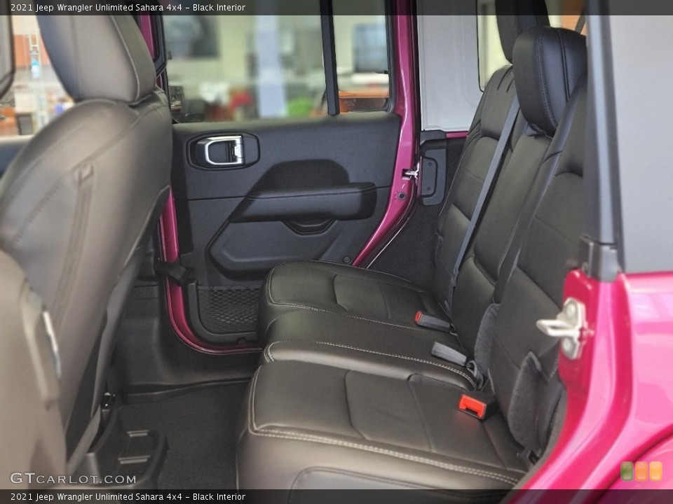 Black Interior Rear Seat for the 2021 Jeep Wrangler Unlimited Sahara 4x4 #143346251
