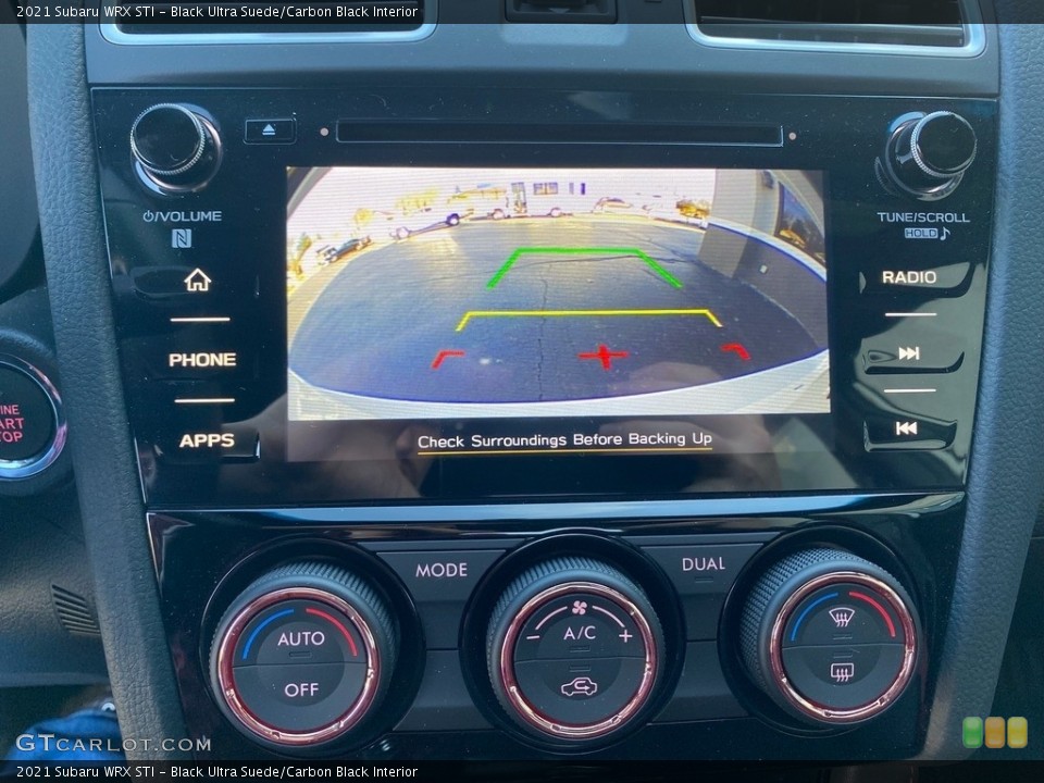 Black Ultra Suede/Carbon Black Interior Controls for the 2021 Subaru WRX STI #143346269