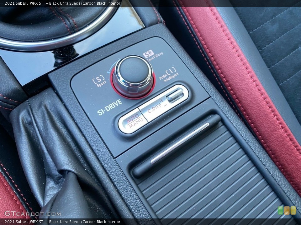 Black Ultra Suede/Carbon Black Interior Controls for the 2021 Subaru WRX STI #143346359