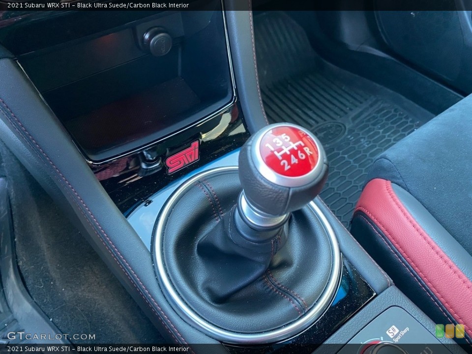 Black Ultra Suede/Carbon Black Interior Transmission for the 2021 Subaru WRX STI #143346398
