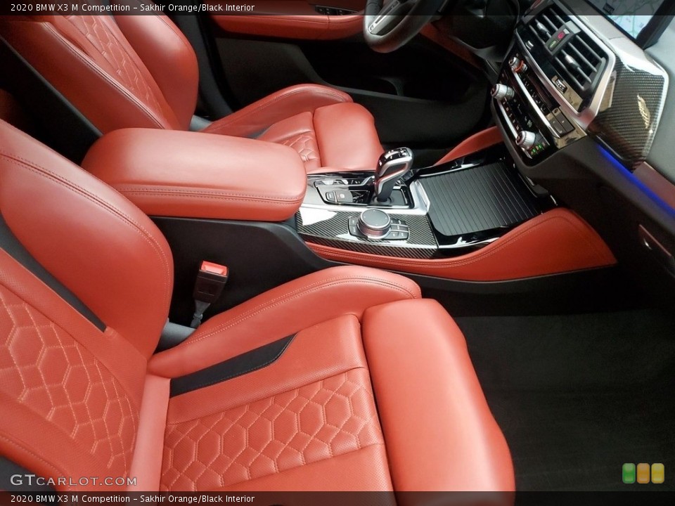Sakhir Orange/Black Interior Front Seat for the 2020 BMW X3 M Competition #143347899