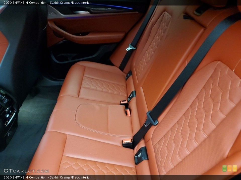 Sakhir Orange/Black Interior Rear Seat for the 2020 BMW X3 M Competition #143347947