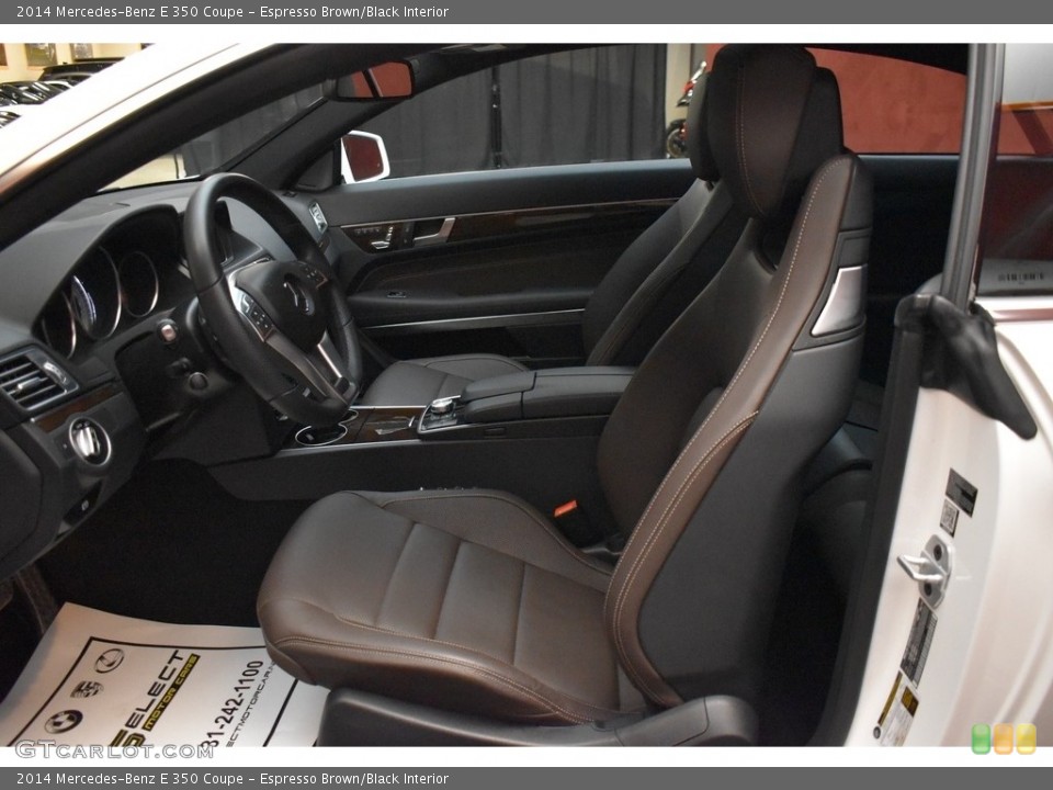 Espresso Brown/Black Interior Front Seat for the 2014 Mercedes-Benz E 350 Coupe #143348856