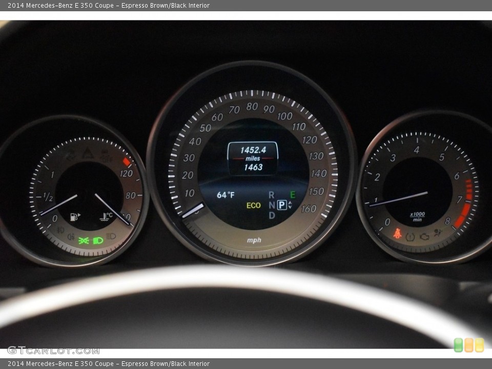 Espresso Brown/Black Interior Gauges for the 2014 Mercedes-Benz E 350 Coupe #143349042