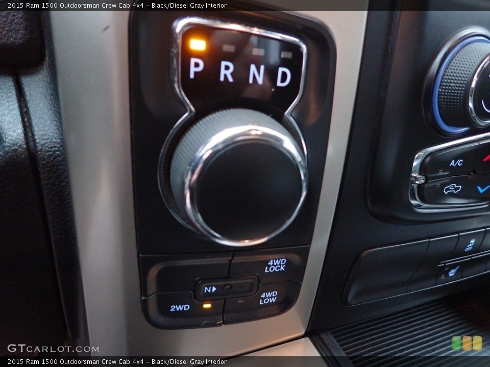 Black/Diesel Gray Interior Transmission for the 2015 Ram 1500 Outdoorsman Crew Cab 4x4 #143349108