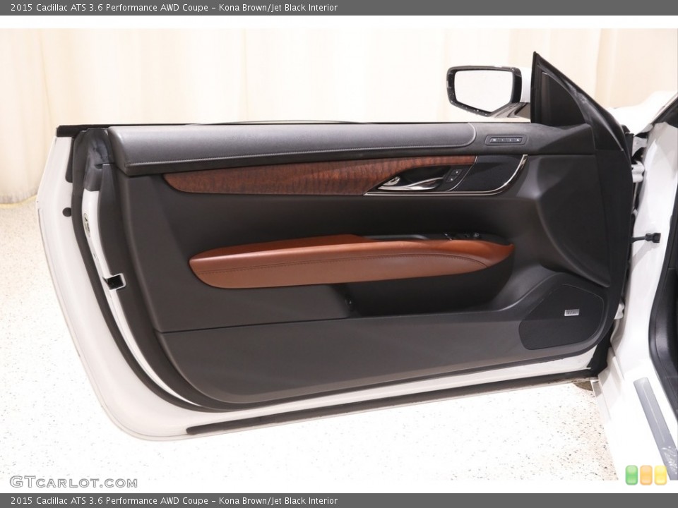 Kona Brown/Jet Black Interior Door Panel for the 2015 Cadillac ATS 3.6 Performance AWD Coupe #143349507