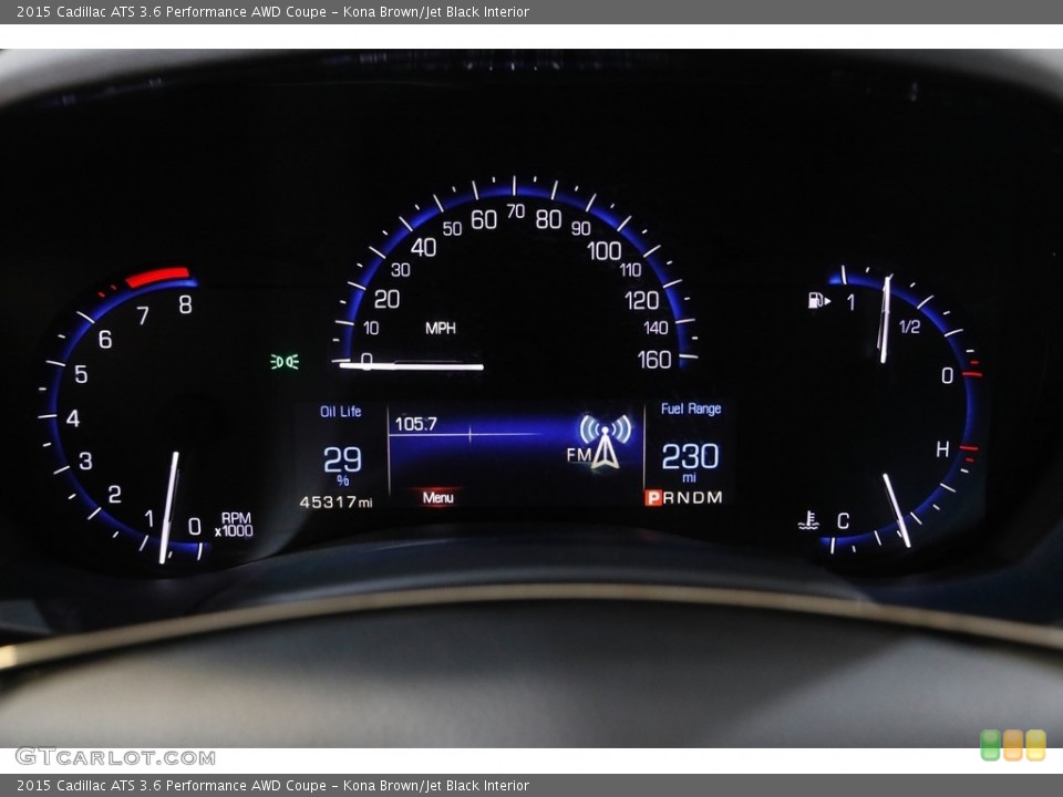 Kona Brown/Jet Black Interior Gauges for the 2015 Cadillac ATS 3.6 Performance AWD Coupe #143349597