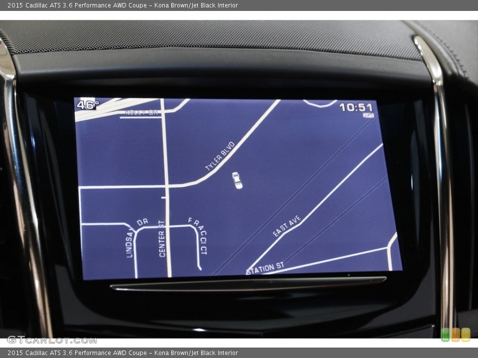 Kona Brown/Jet Black Interior Navigation for the 2015 Cadillac ATS 3.6 Performance AWD Coupe #143349660