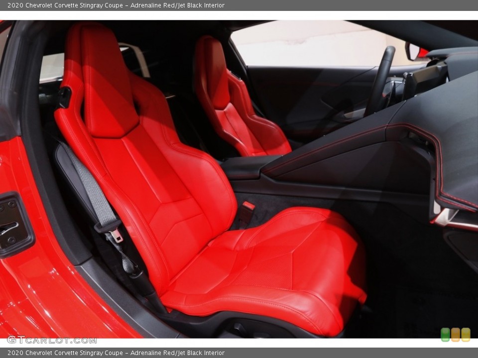 Adrenaline Red/Jet Black Interior Front Seat for the 2020 Chevrolet Corvette Stingray Coupe #143354559