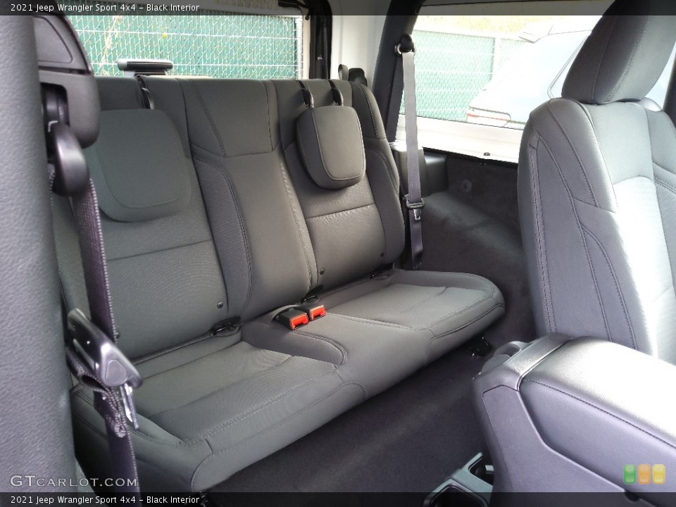 Black Interior Rear Seat for the 2021 Jeep Wrangler Sport 4x4 #143355183