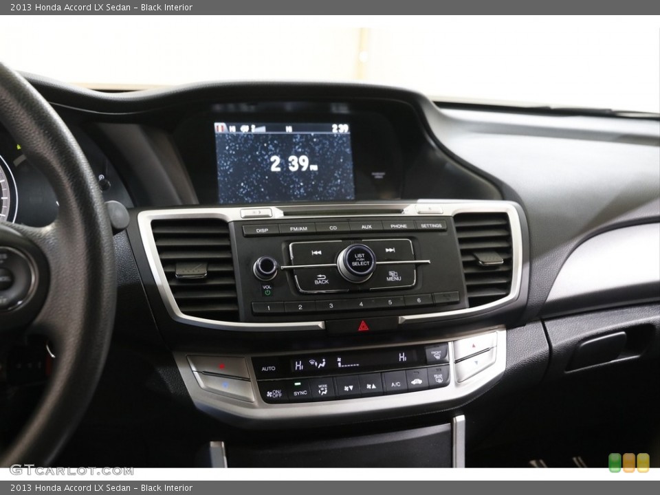 Black Interior Controls for the 2013 Honda Accord LX Sedan #143357214