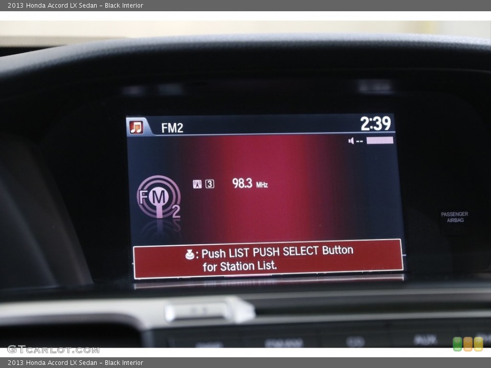 Black Interior Audio System for the 2013 Honda Accord LX Sedan #143357235