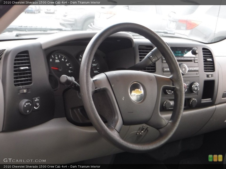 Dark Titanium Interior Steering Wheel for the 2010 Chevrolet Silverado 1500 Crew Cab 4x4 #143361339