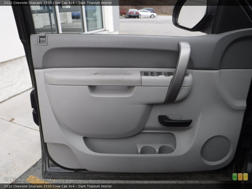Dark Titanium Interior Door Panel for the 2010 Chevrolet Silverado 1500 Crew Cab 4x4 #143361408