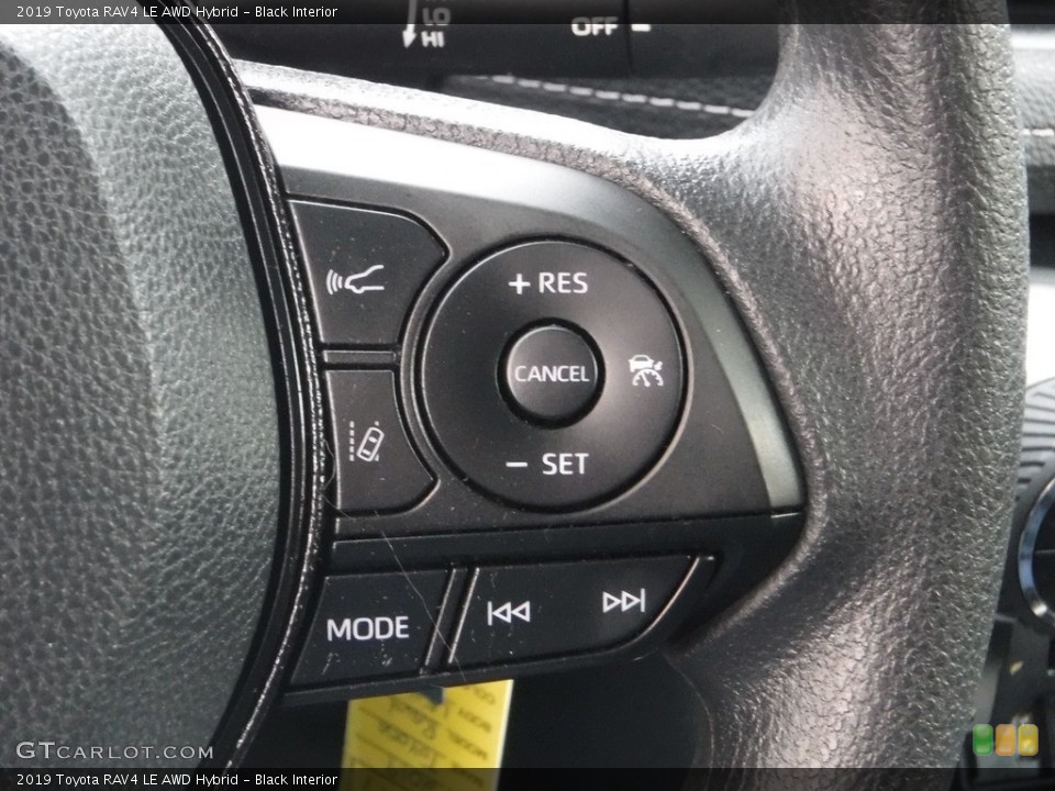 Black Interior Steering Wheel for the 2019 Toyota RAV4 LE AWD Hybrid #143361759