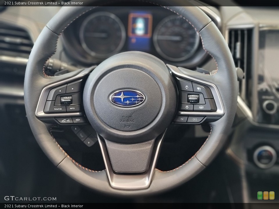 Black Interior Steering Wheel for the 2021 Subaru Crosstrek Limited #143364928