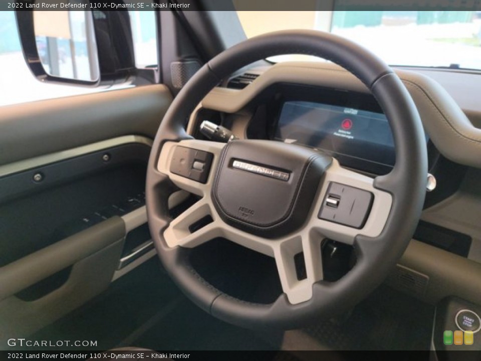 Khaki Interior Steering Wheel for the 2022 Land Rover Defender 110 X-Dynamic SE #143365291