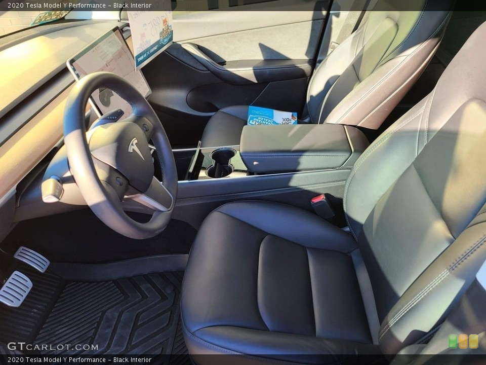 Black Interior Front Seat for the 2020 Tesla Model Y Performance #143366187