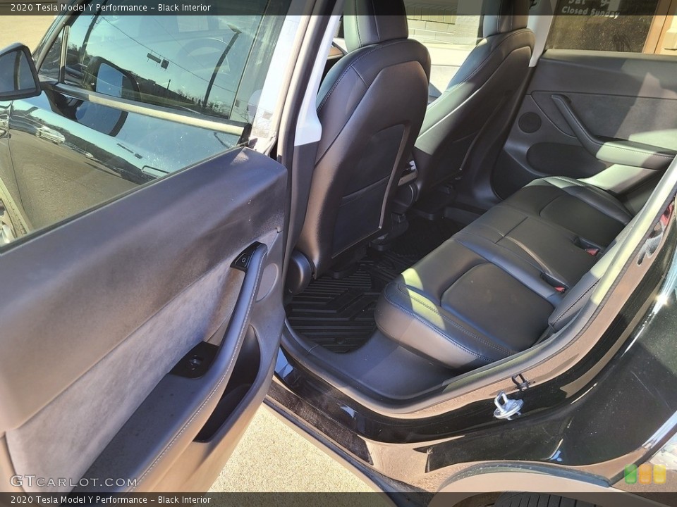 Black Interior Rear Seat for the 2020 Tesla Model Y Performance #143366227