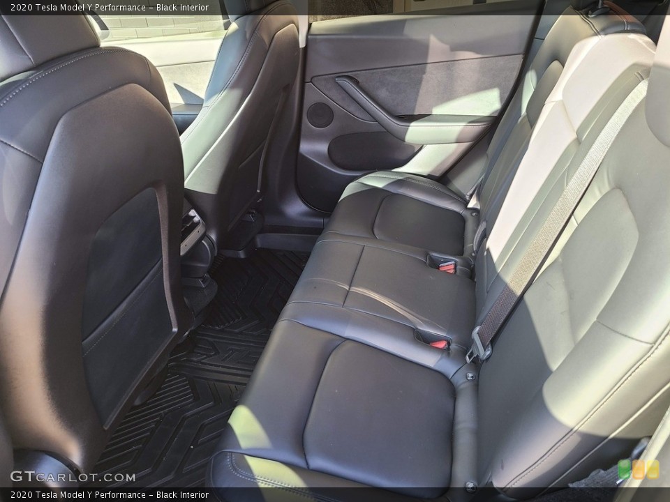 Black Interior Rear Seat for the 2020 Tesla Model Y Performance #143366248