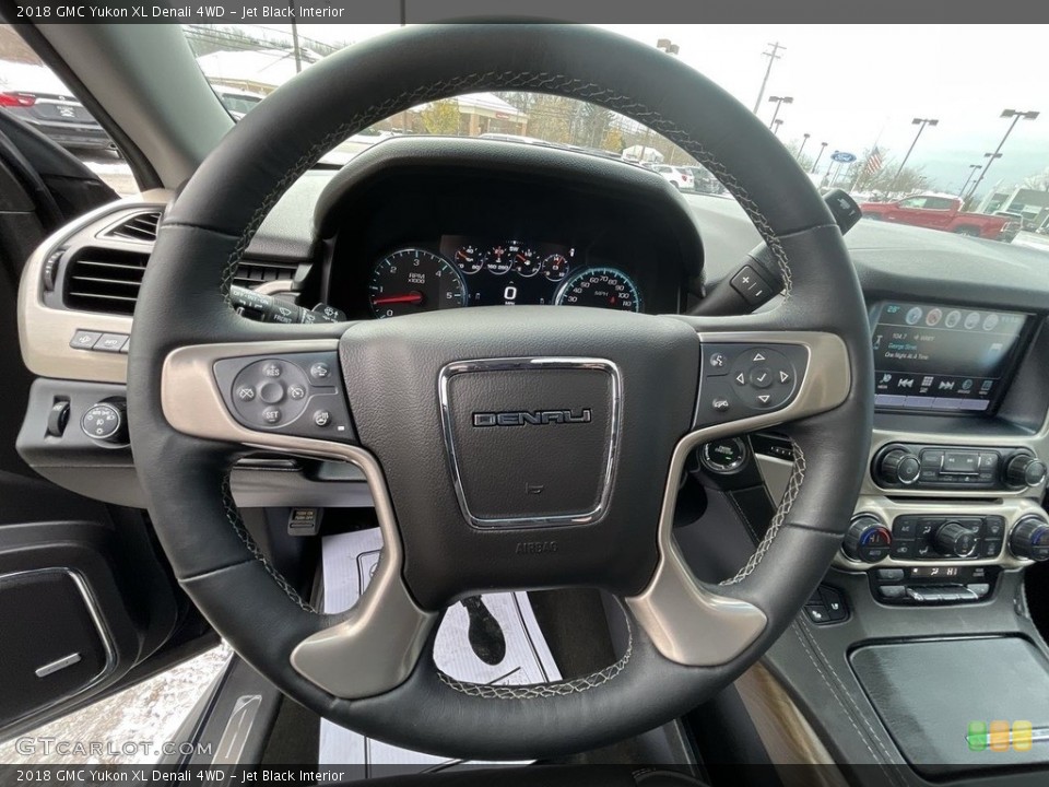 Jet Black Interior Steering Wheel for the 2018 GMC Yukon XL Denali 4WD #143366866