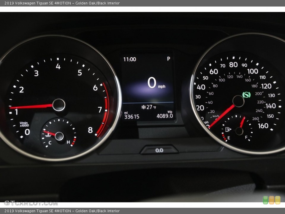 Golden Oak/Black Interior Gauges for the 2019 Volkswagen Tiguan SE 4MOTION #143368237